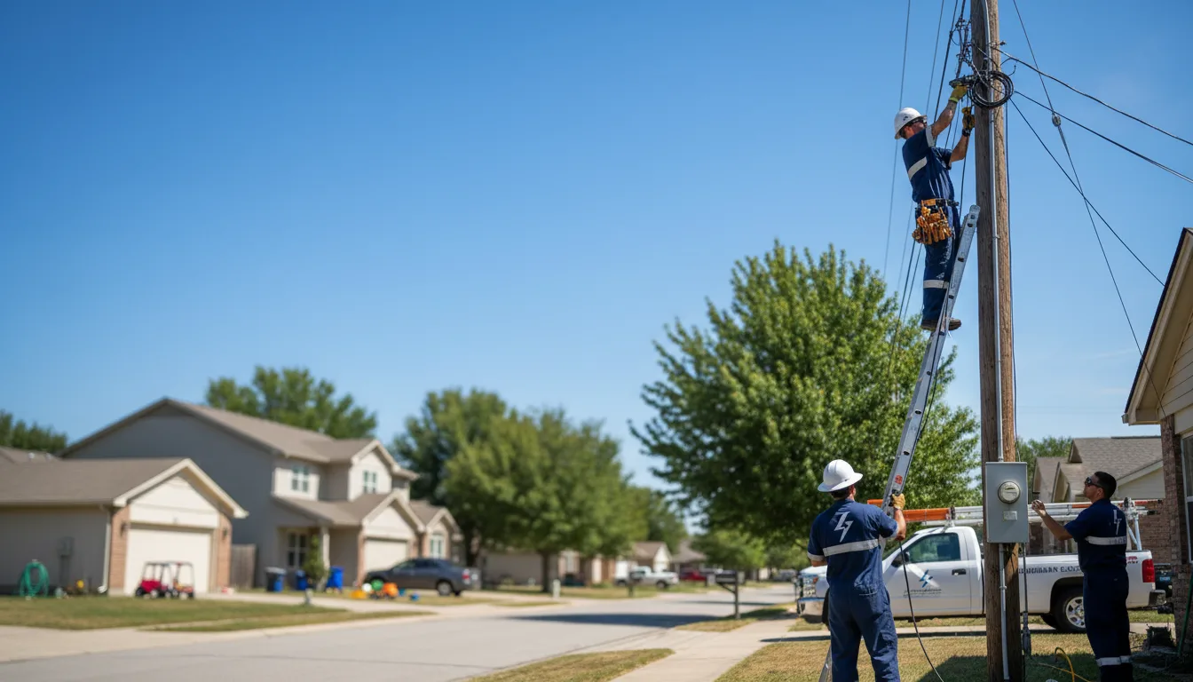 Residential electrician providing installation services in Concord, NE